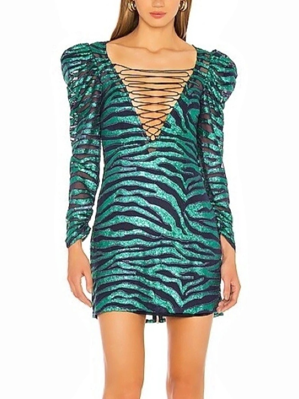 For Love & Lemons Vixen Lace Up Dress
